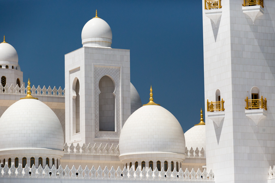 White and Gold in Abu Dhabi, UAE