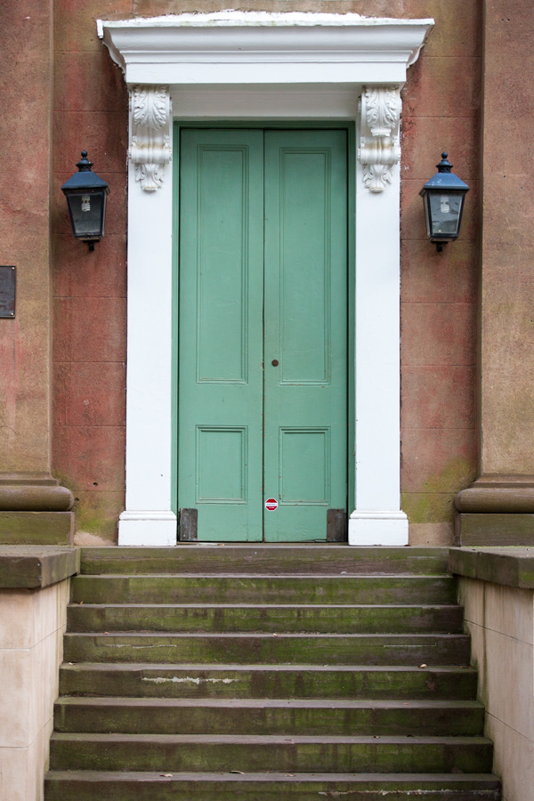 Green Door in Charleston, South Carolina